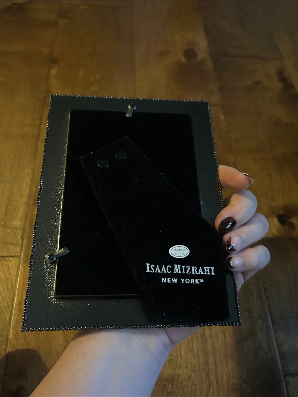 Isaac Mizrahi New York Black Beaded Photo Frame